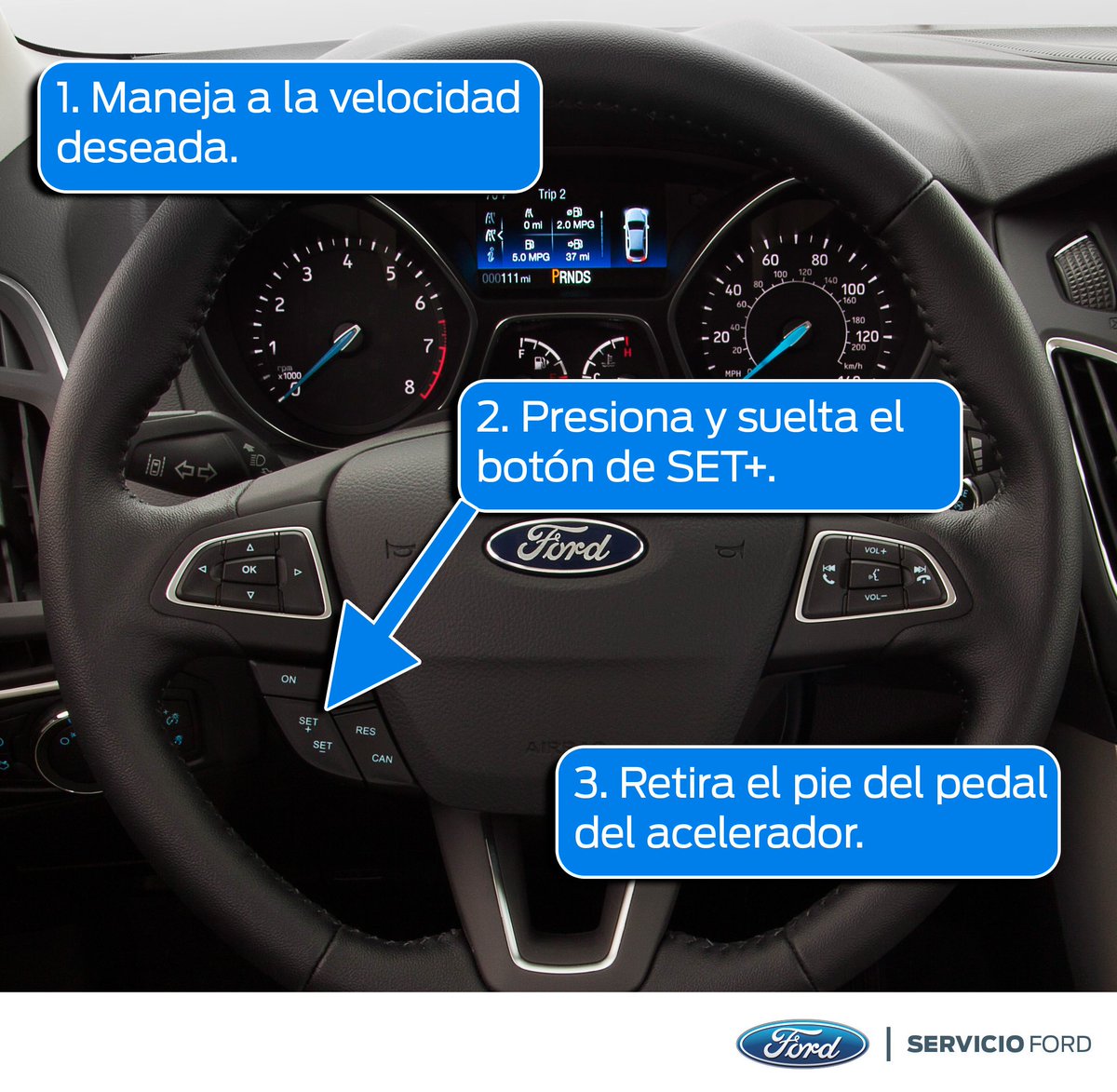 GrupoAndrade's tweet photo. RT @FordMXServicio "Evita multas sorpresa. Ajusta la velocidad con el control de crucero de tu Ford #TipFord https://t.co/aABUSinvDQ"