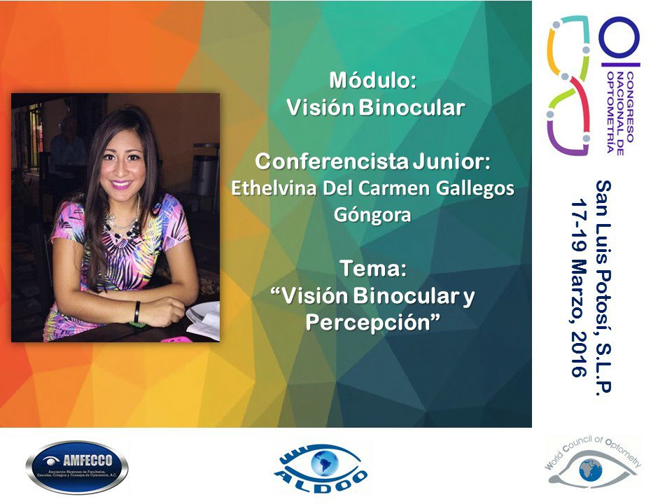 AMFECCO's tweet photo. #YosoyAMFECCO #8congresoSLP #VamosXElSegundo

Módulo de Visión Binocular
"Visión Binocular y Percepción". https://t.co/YimC0Jxsv0
