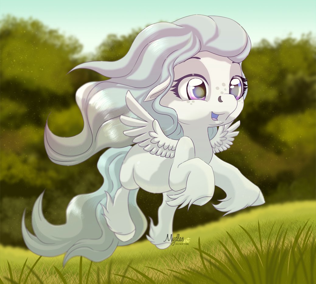 mydlasart's tweet photo. Silver pony! <3 https://t.co/tO60EDFhdM