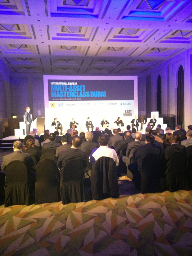 EventsSade's tweet photo. @IntAdviser #MAMDubai16 multi-asset panel underway #firstforevents https://t.co/Qq7ZwQRith