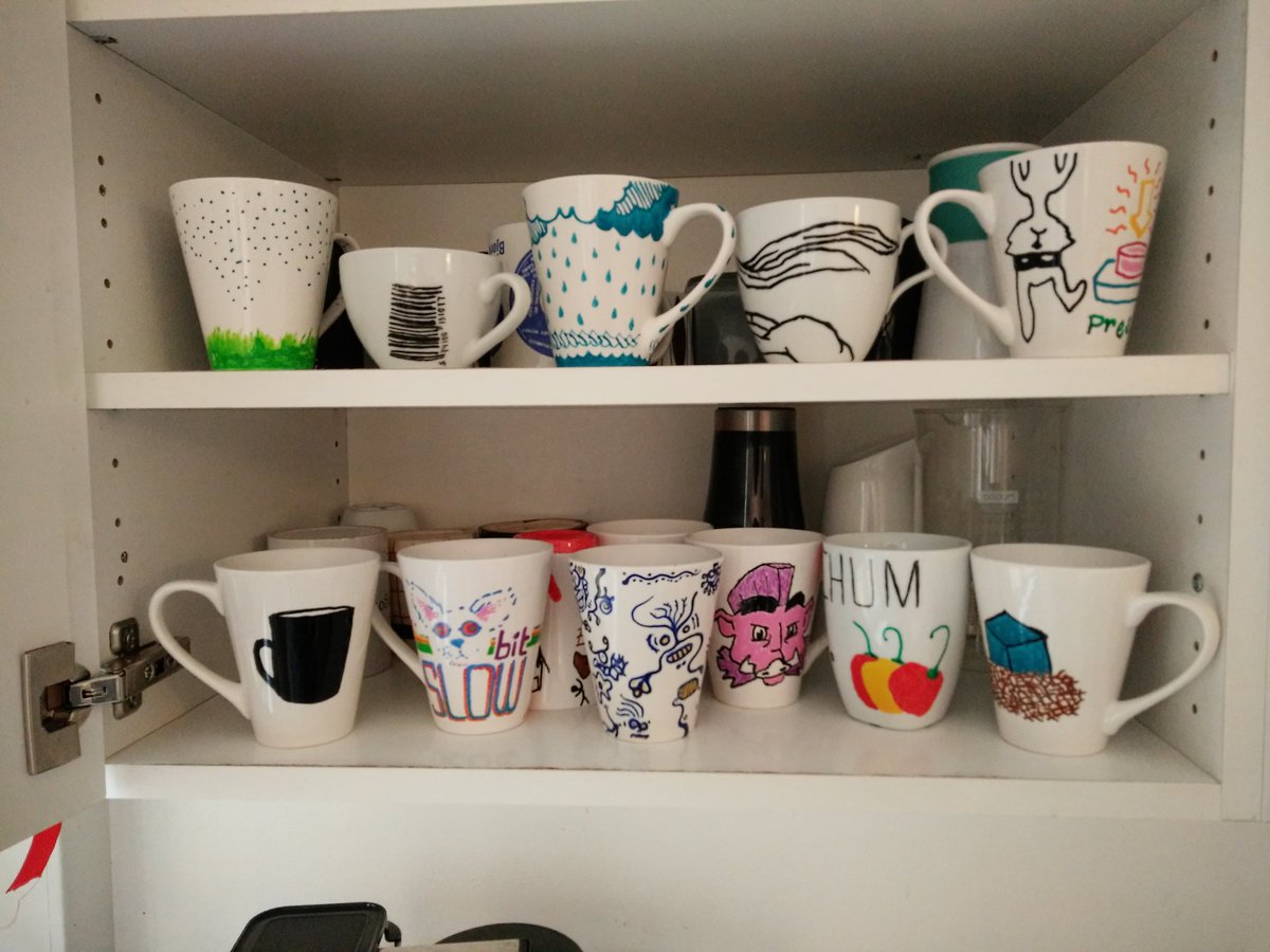 Anchel's tweet image. Of all the mugs we painted, one of them has cracked already. And it had to be the @Unity3d #NestedPrefabs one...