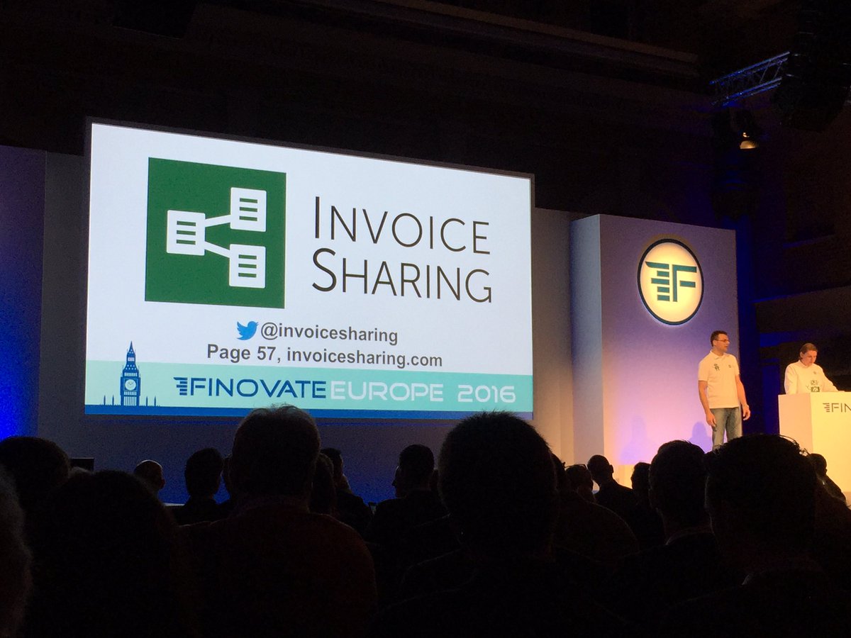 markvanzon's tweet image. Invoicesharing and KPMG announce partnership on Finovate #KPMGstartups #FinTech
