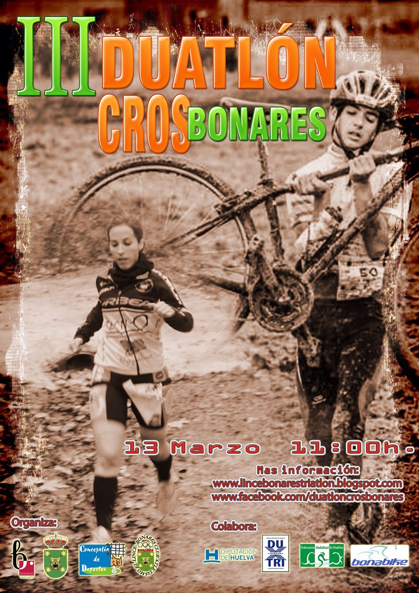 FedAndaluzadTri's tweet photo. Abiertas las inscripciones del III Duatlón Cros de Bonares,que se celebrará el 13/03.
+INFO: https://t.co/jBOEYbQM8z https://t.co/VjVoEVB5IZ