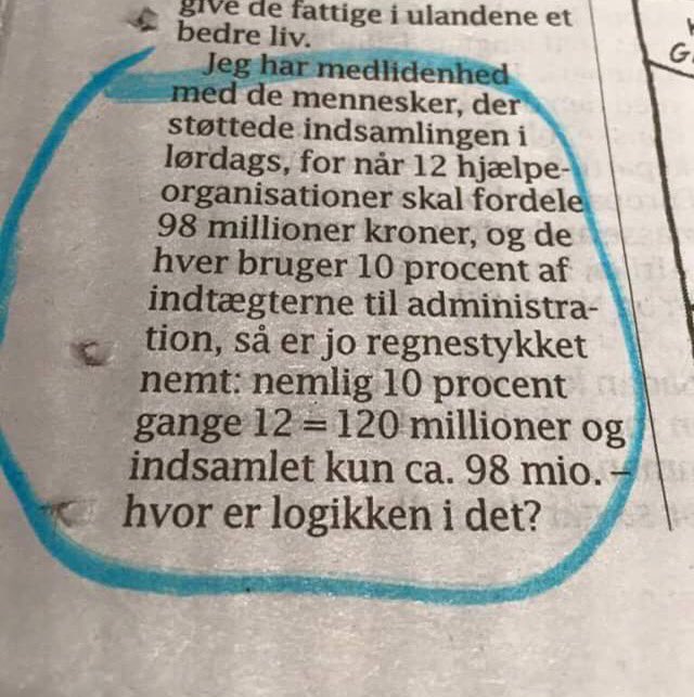 Det skal vi altså lige ha med når vi laver #danmarksindsamling næste år!!!!