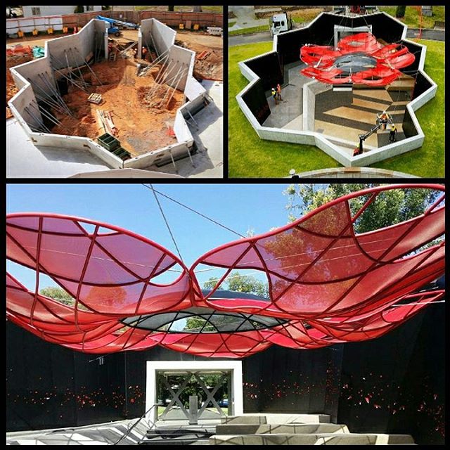 DevelopmentVic's tweet photo. #TransformationTuesday The #poppy entrance at @ShrineMelbourne #shrineofremembrance #Melbourne #majorprojectsvic https://t.co/xzo5hfMWVn