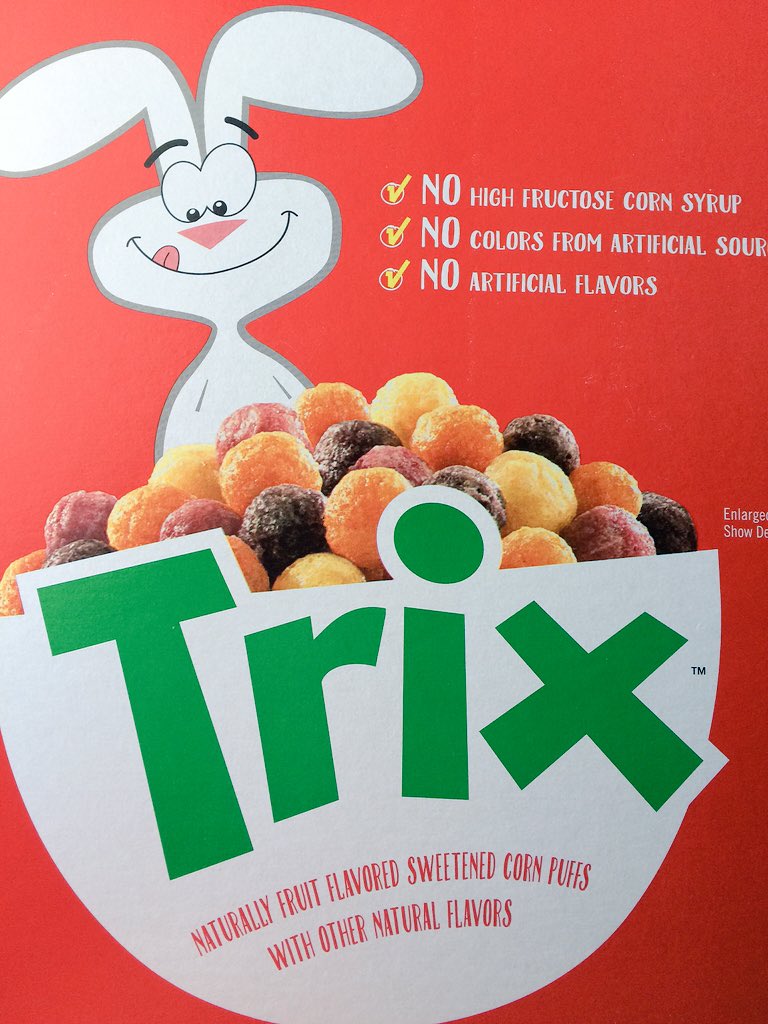 BMFWB's tweet photo. Smells better than Fruit Loops and tastes like childhood! #SillyRabbit #Trix #AreForKids #Upgrade https://t.co/XRrfgZD61E