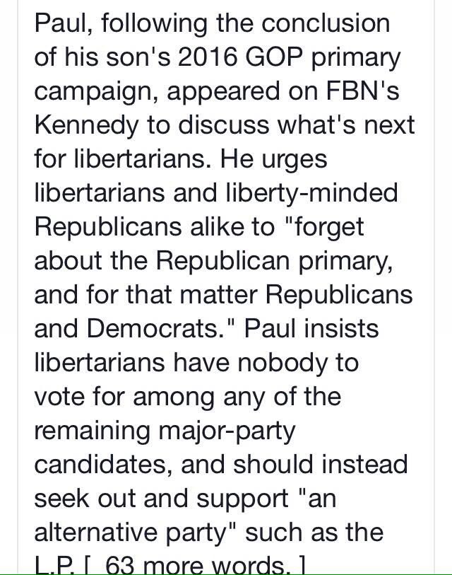 jdlyonsKY's tweet photo. @RonPaul @RandPaul @AP4LP I've done what i could the past 7 years to get both Ron and Rand elected, say no to #GOP https://t.co/tEB2x5SK1H