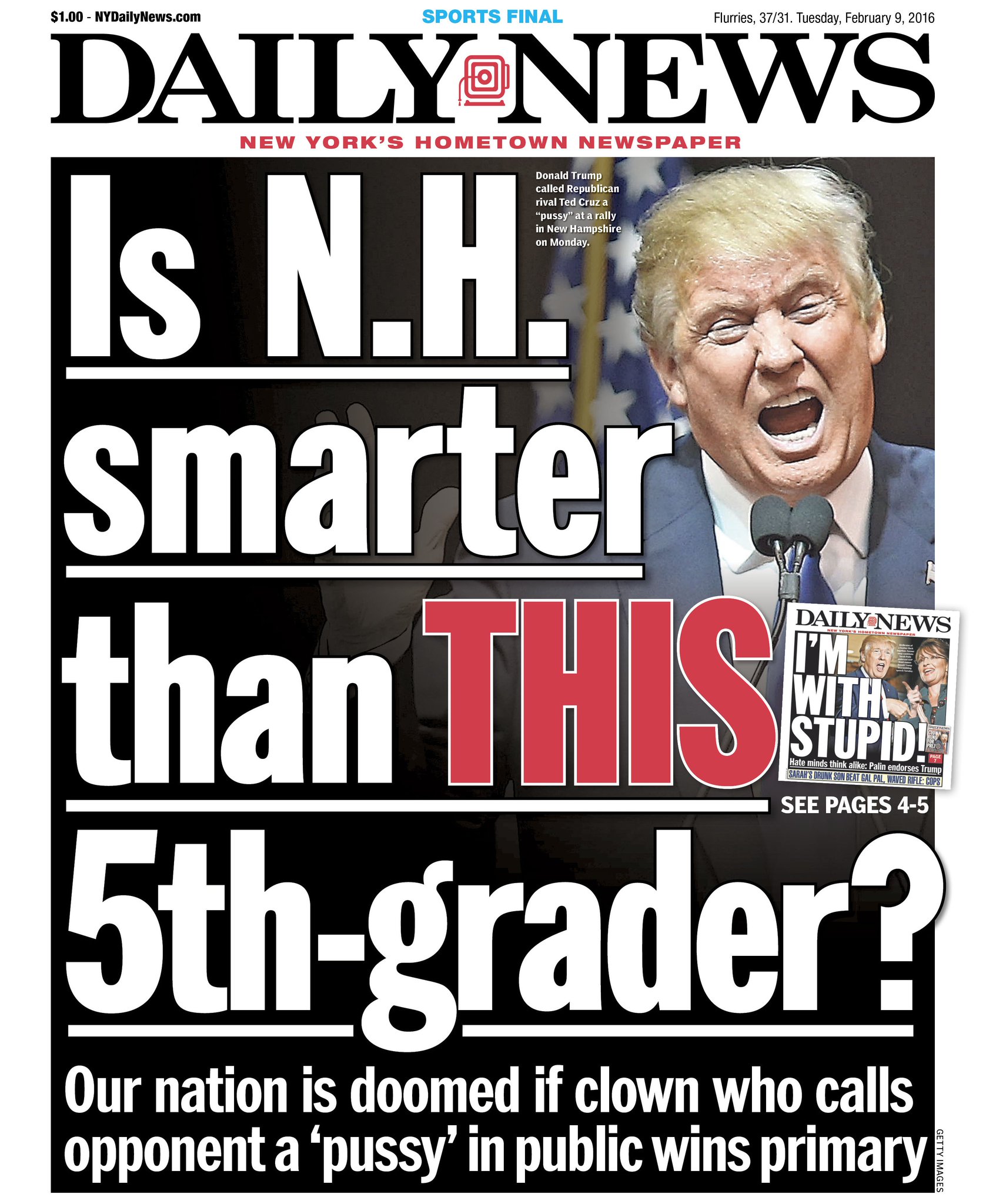 New York Daily News On Twitter Todays Front Page Is Nh Smarter