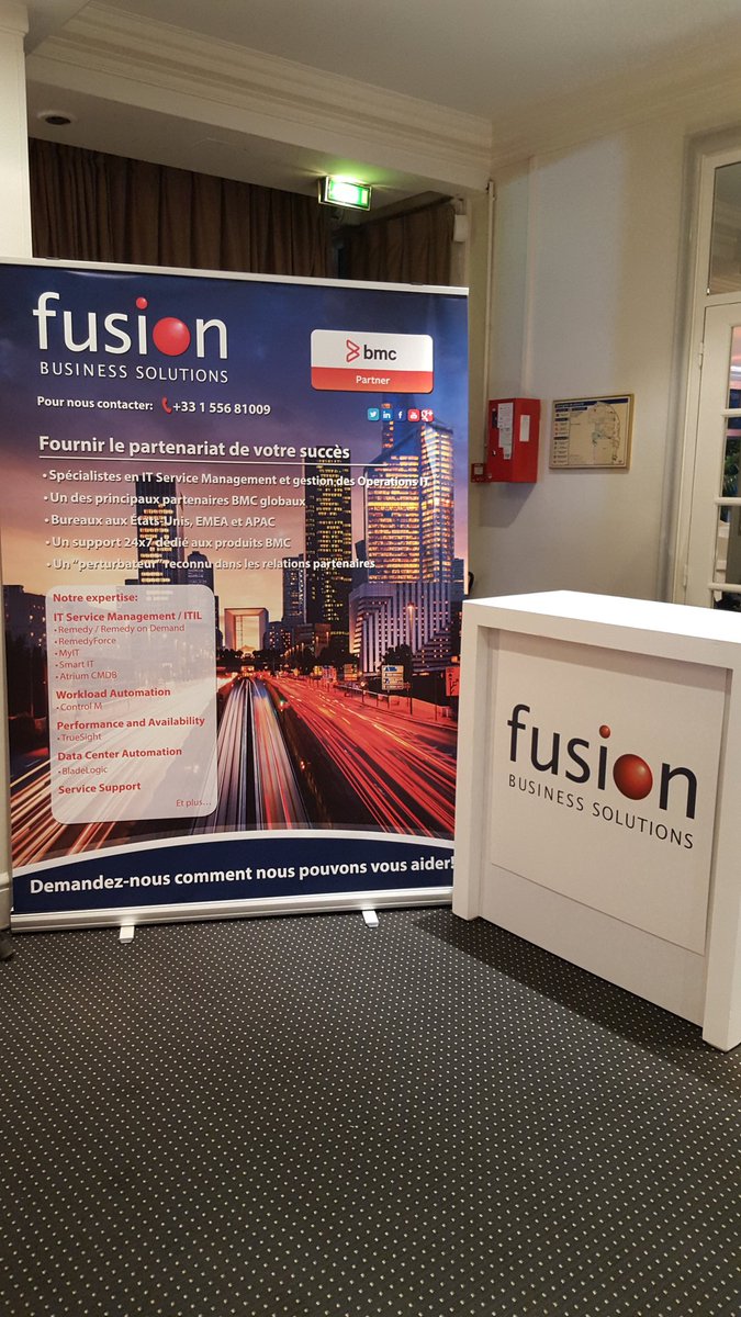 rajjandu's tweet photo. @Fusion_ITSM at #Paris #bmcexchange #Remedy9 @BMCSoftware  #MyIT #servicedesk #helpdesk #itsm #thebestpartner https://t.co/WSLwUjBe6O
