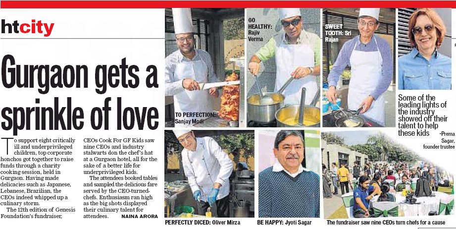 GenesisFndn's tweet photo. CEOs sprinkle a little love writes @htcity #CEOsCook for GF Kids
@srirajan8 @psagarindia @modi_sanjay https://t.co/3rwGVZaWtf