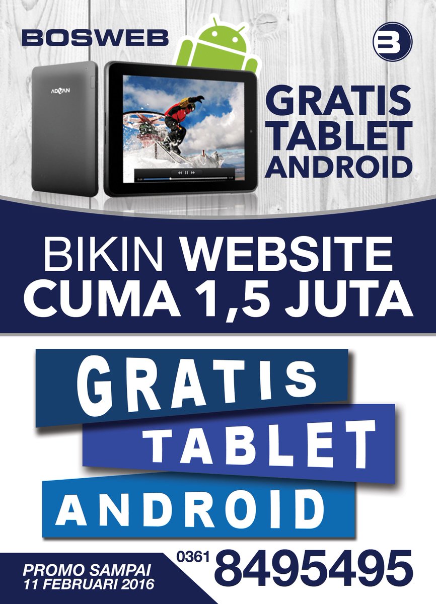 Website + Gratis tablet android tanpa di undi! langsung dapat di tempat!. sampe tgl 11 aja lo ;)  @gilitourtravel