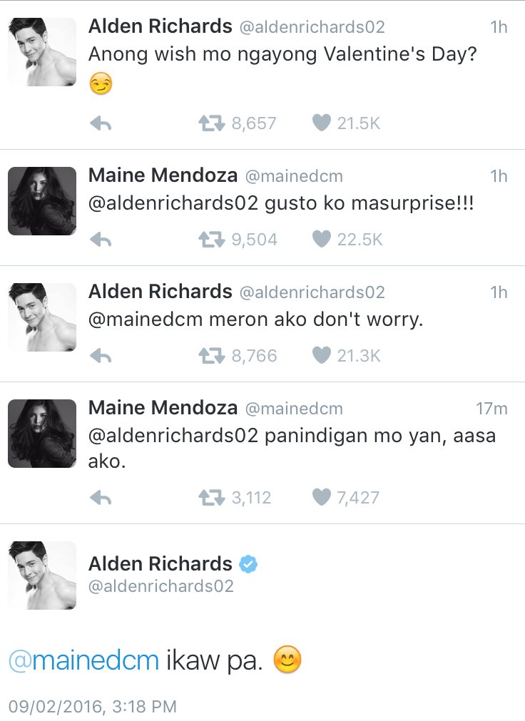 KarenPaguia's tweet photo. Nakatulog lang ako, may sagutan na naman naganap?! Paalam ADN. Di na ko aabot ng valentines. #VoteMaineFPP #KCA https://t.co/octS3jmO5E