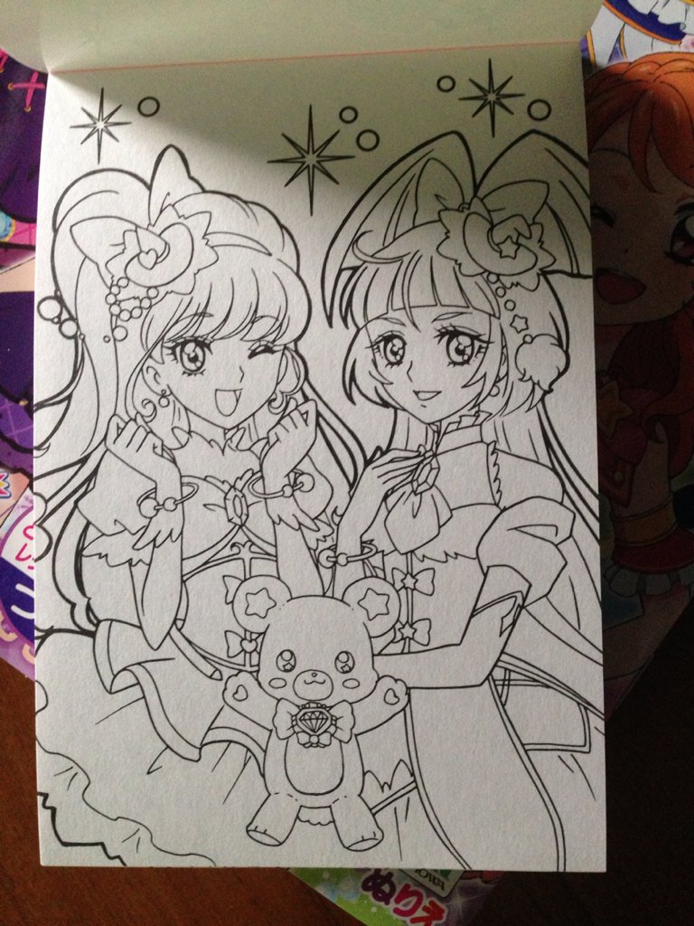 ﾕｳｽﾞｨ 絵仕事募集中 魔法使いプリキュアの塗り絵買ったけど 今回もレベル高いぞ デフォルメ絵もかわいいぞ お近くの 文具店へ急げ 魔法使いプリキュア T Co 2htok5gl6u