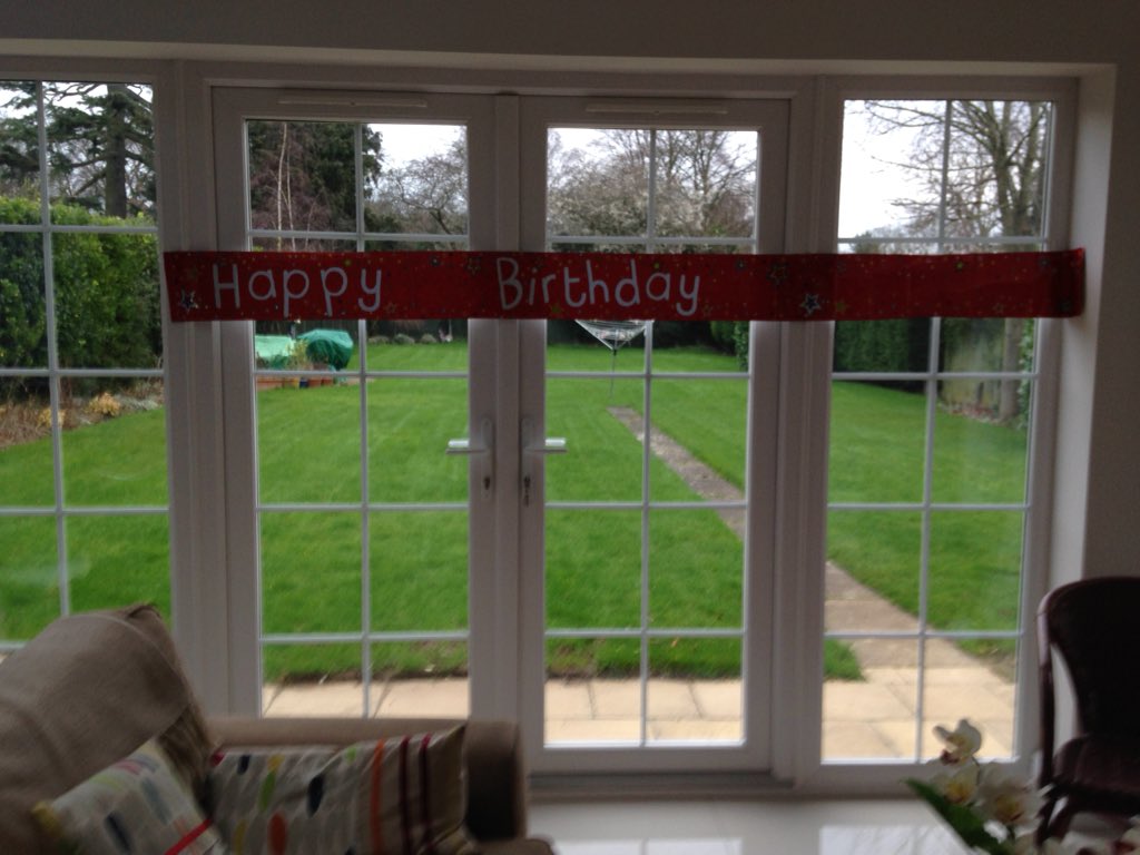 GeorgeDenman6's tweet photo. No ones in the house but lovely to see the effort put in for my bday #feeloved https://t.co/8E174yYX8F