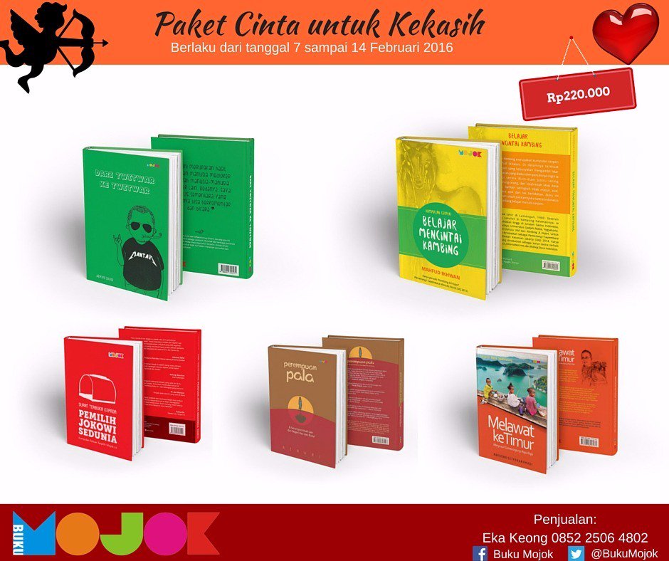 BukuMojok's tweet photo. Lagi, #PaketCinta dari kami. Hanya untuk orang2 terkasih. 

#PaketValentine https://t.co/rnP9qcYwX4