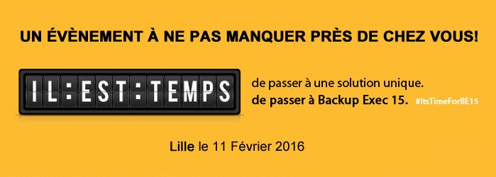 D2BInformatique's tweet image. Sans oublier notre Road Show Veritas au Barrière de Lille le Jeudi 11 Février à partir de 14h30! #ItsTimeForBe15 😎