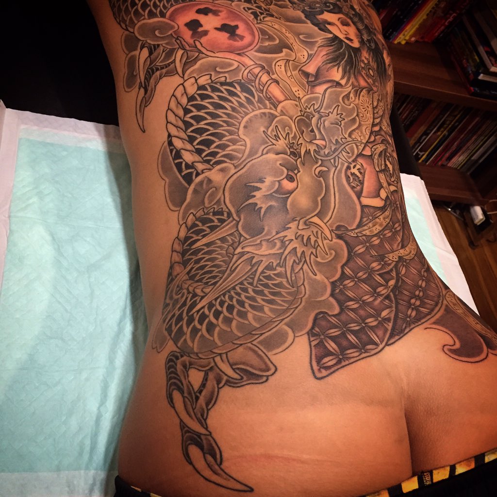 horibun06's tweet photo. #tattoo#wabori#irezumi#japanesetattoo#タトゥー#刺青#和彫り https://t.co/WVfSuZERi1