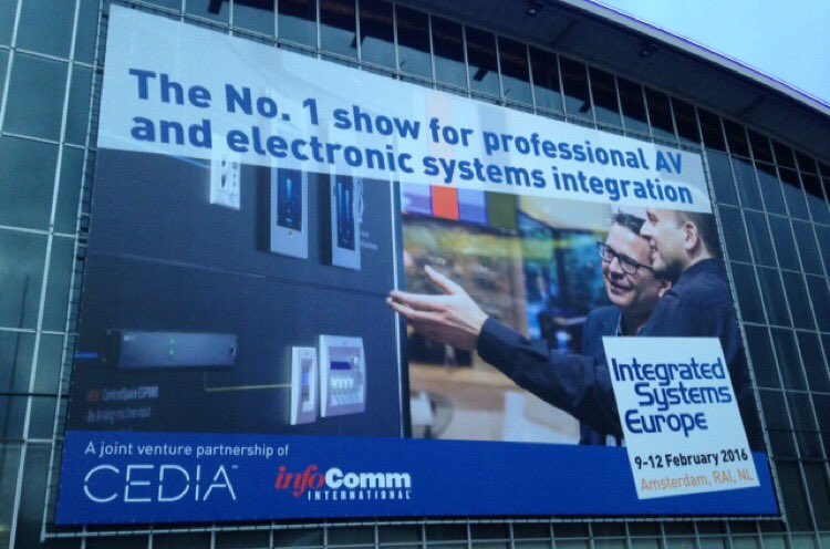 BosePro's tweet image. Yes - that&apos;s #BosePro featured on the #ISE2016 Welcome sign! #ControlSpace