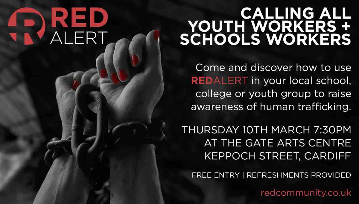 REDcommunityUK's tweet image. @Ruth_Probert Join us 10th March + help us #endslavery in Wales! #REDalert #jointheresistance