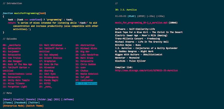 Una curiosa página web para escuchar música mientras programamos wwhts.com/1nZzZBs
