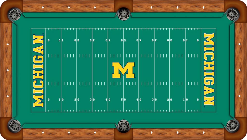 customtablefelt's tweet image. Michigan Wolverines pool table felt. #GoBlue #Wolverines