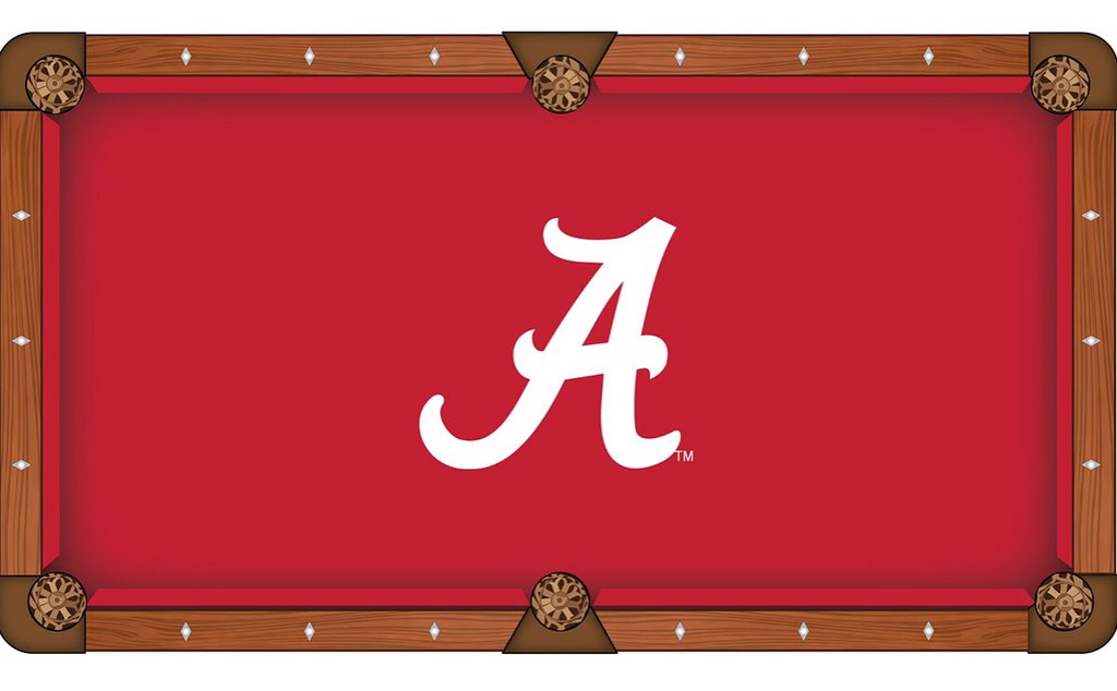 customtablefelt's tweet image. Alabama Crimson Tide pool table felt. #RollTide