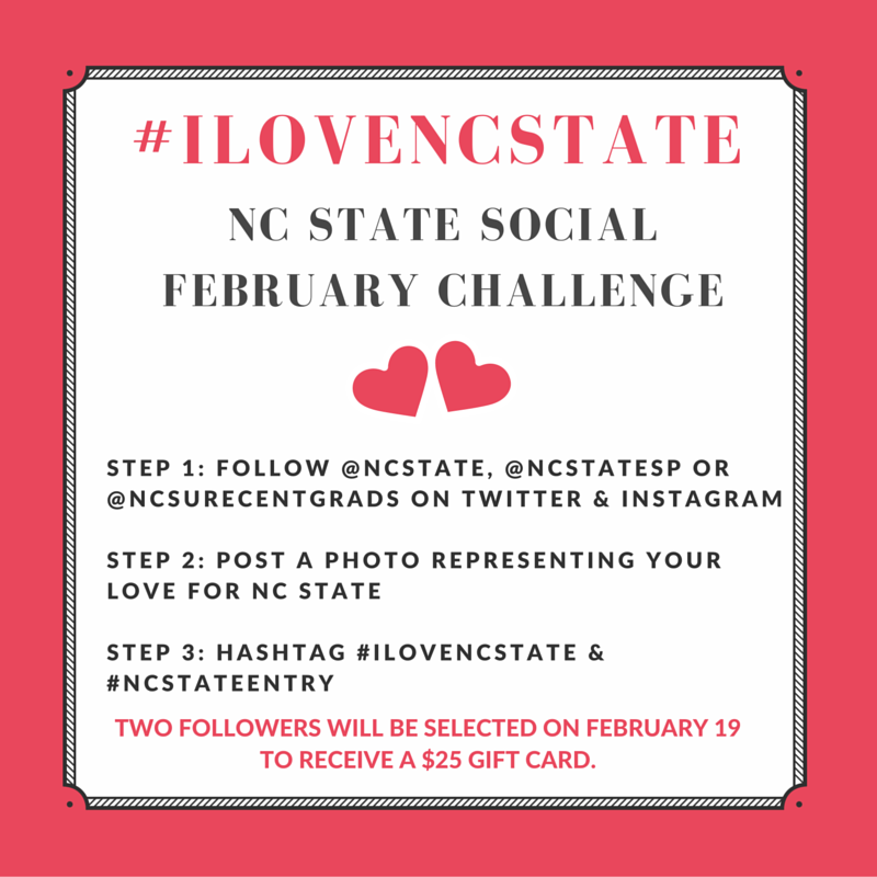 #ILOVENCSTATE February Challenge - Post a photo and tell us why you love NC State. Best photo wins!