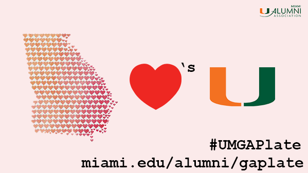 UM_alumni's tweet photo. Do you <3 the []_[]?  Show off your ‘Cane Pride by signing up for #UMGAPlate. https://t.co/lKunqejW0W https://t.co/5VI7qXOKkr