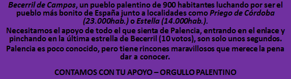 Hola <a href="/apolancoreb/">Alfonso Polanco</a> , nos ayudas como palentino dando retweet? Muchas gracias! viajestic.atresmedia.com/espana/el-pueb…