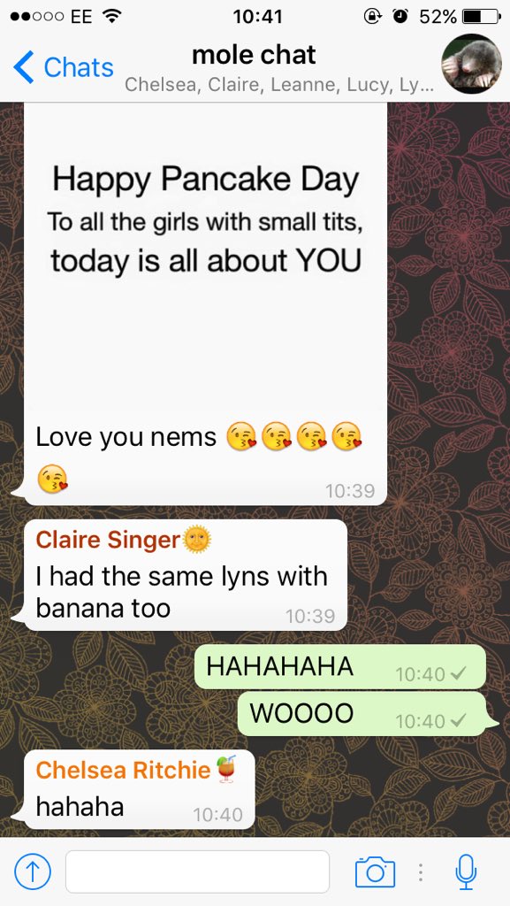 npaterson92's tweet photo. I'm so blessed to have friends like this ☺️☺️ #PancakeDay #smallboobsprobs https://t.co/1ltvXdDU6s