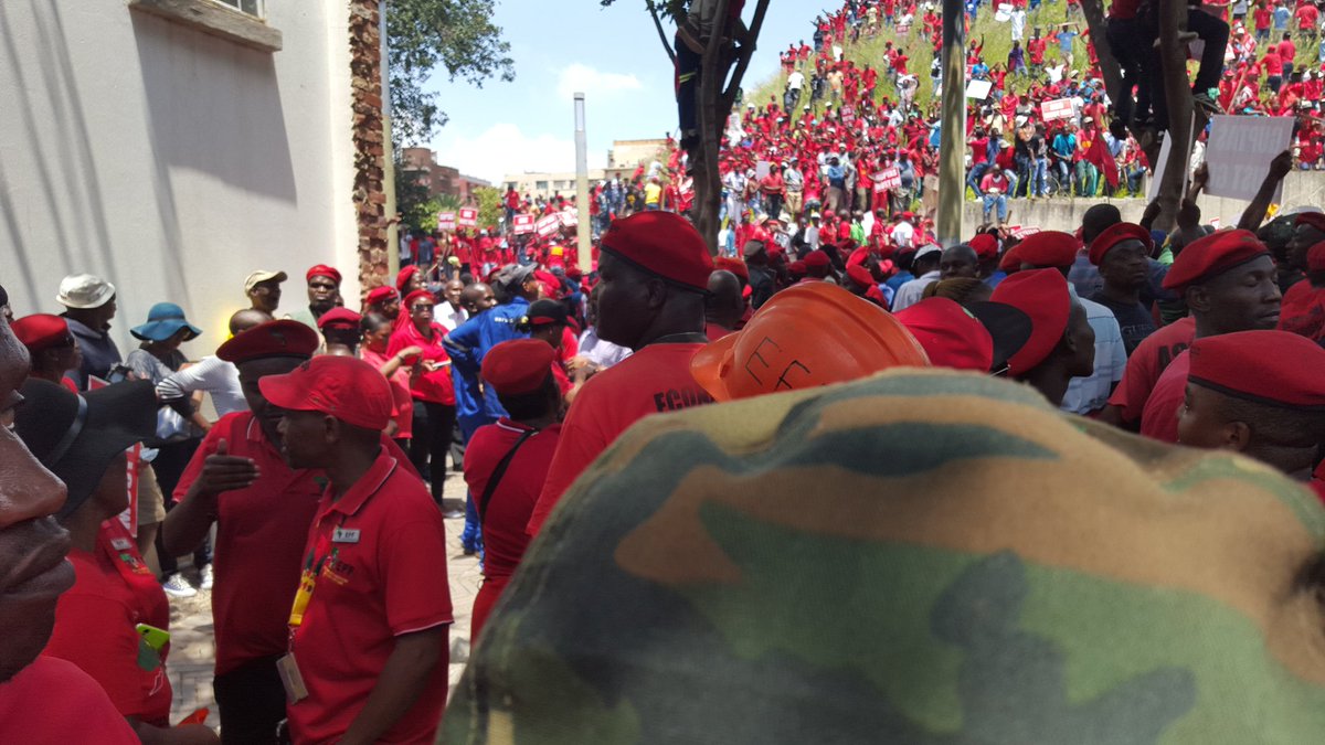 almazsithole's tweet photo. Constitution Hill #PayBackTheMoneyMarch https://t.co/a6aAsutD5A