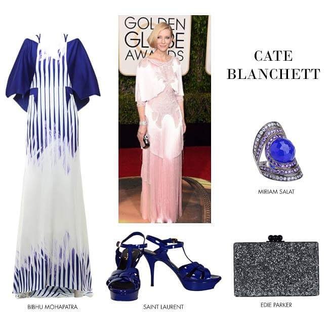 We are awestruck by #CateBlanchett's outfit at the #GoldenGlobes16. Get her look here: http:bit.ly/20m40wr