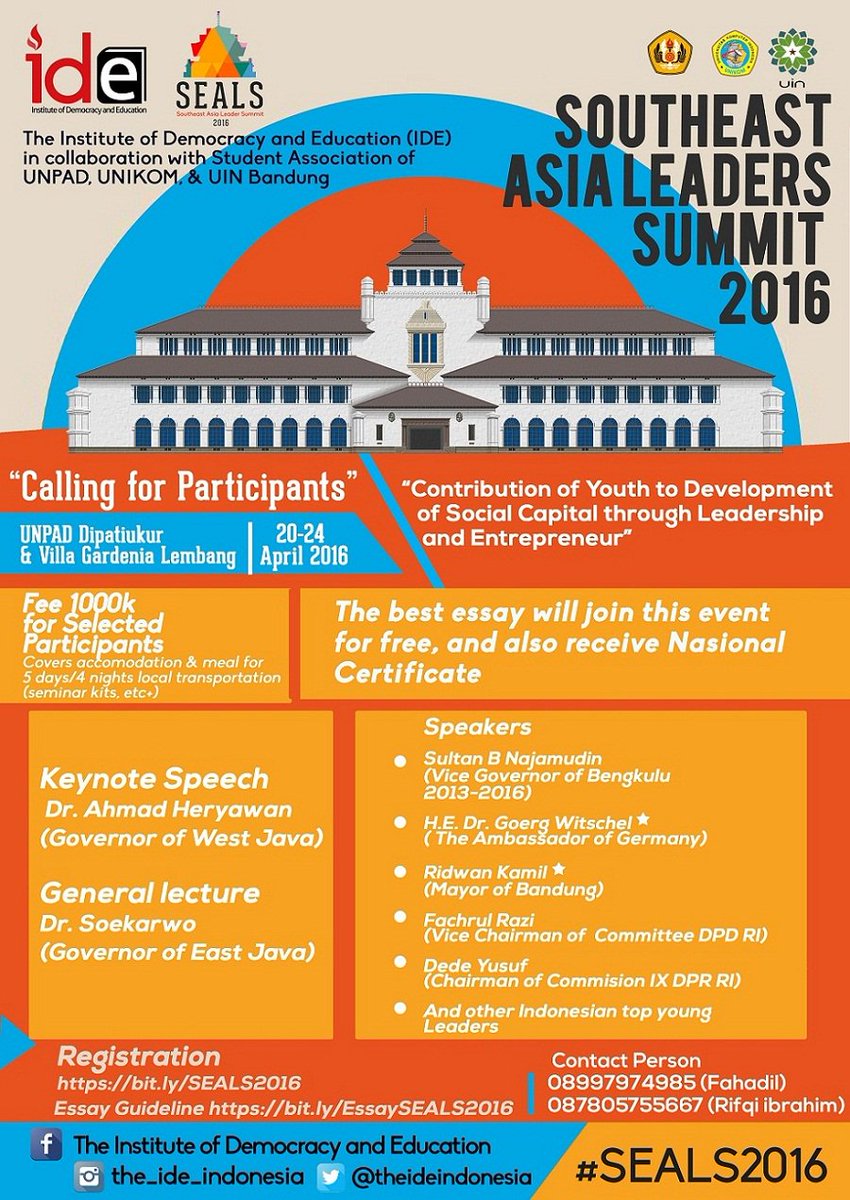 AcaraUnpad's tweet photo. Southeast Asia Leaders Summit 2016 @theideindonesia https://t.co/6aqAHoeA5P https://t.co/Eks2AbpJ8L