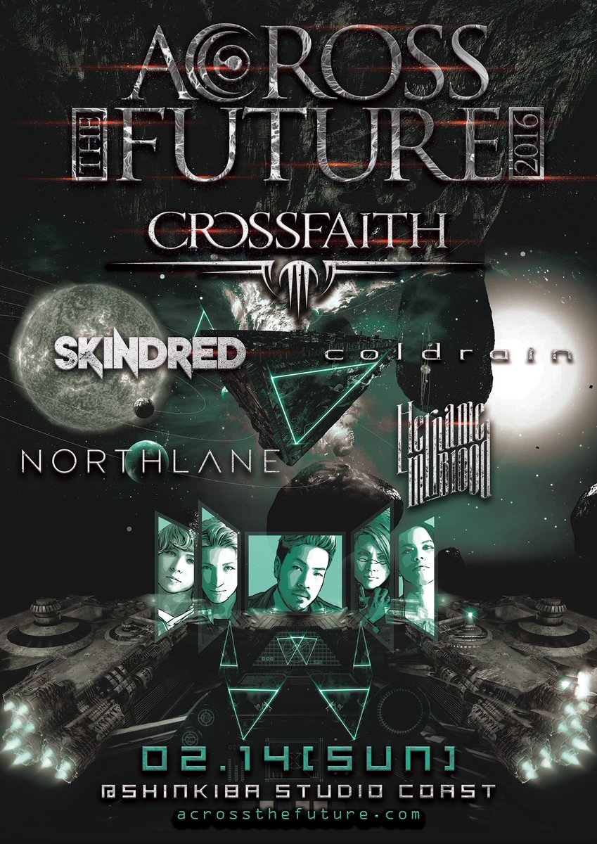CrossfaithJapan's tweet photo. 明日より「XENO WORLD TOUR 2016：JAPAN」も再開し、後半戦へとなります！ACROSS THE FUTUREも今週末開催！https://t.co/1VwKsw3X7e https://t.co/4C9tfGzHZq