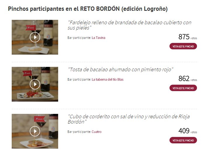 RutaBordon's tweet photo. así va el #retobordon: primero @latavina, seguido de @TabernaTioBlas y el tercero #cuatro,¿has probado los pinchos? https://t.co/IpCxxc8cGv