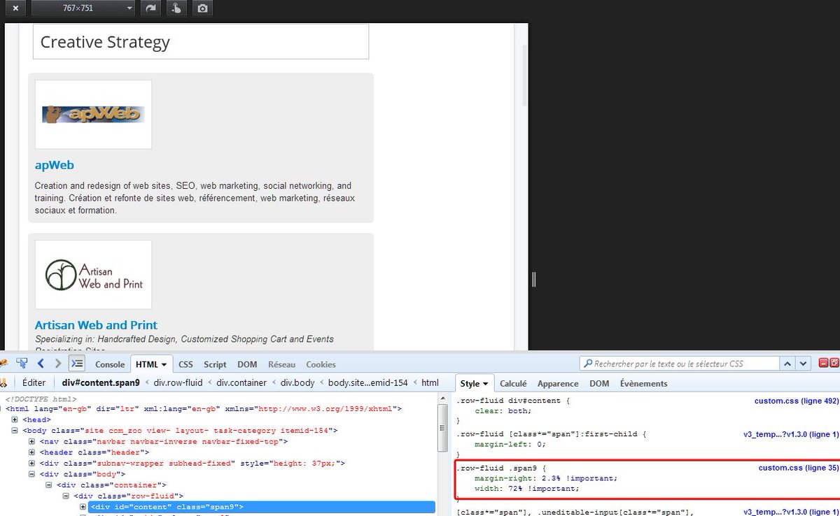 SandraDecoux97's tweet image. That&apos;s what happens when you override bootstrap class and use !important. #cssfail