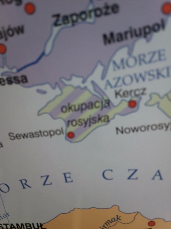 Польское издательство извинилось за карту с "российским" Крымом - Цензор.НЕТ 576