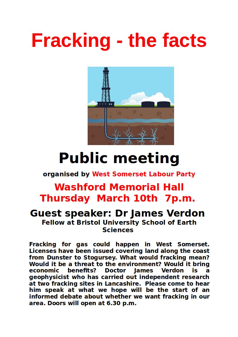 NPCJim's tweet image. @ReadingRoomWS @Wiliton @WSFP @PorlockVC #fracking #Frack #Frackoff No one can convince me this is good!