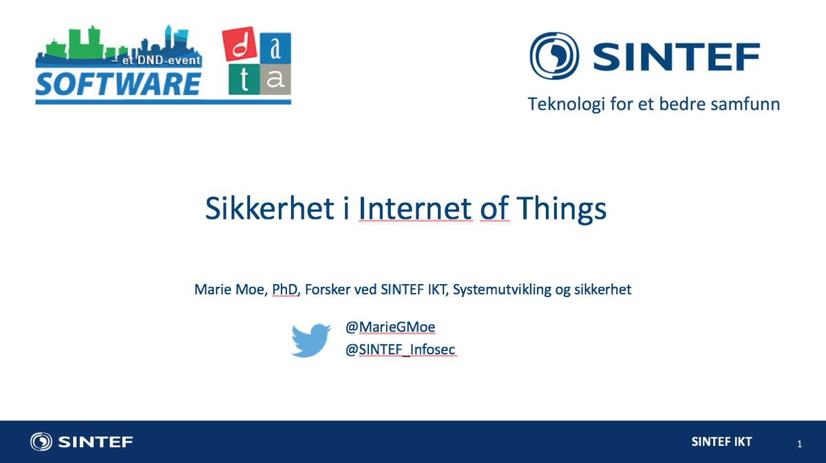 MarieGMoe's tweet photo. Sneak peek of my slides on IoT Security for #SWkonf: https://t.co/inBjIIJ4cP