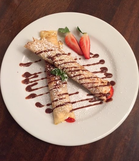 Happy #PancakeDay :D Come and try #CrustingPipe varieties: strawberry &amp; cream and Nutella, soooo good!