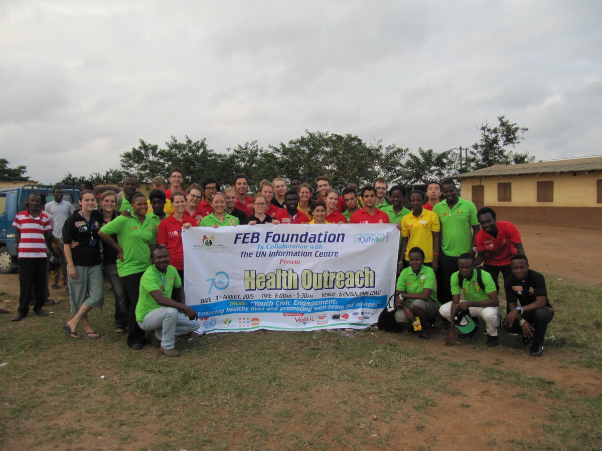 febfoundation's tweet photo. Host NGO and organizer for medical outreach during the UN International Youth Day 2015 https://t.co/m2NdiXfhu0