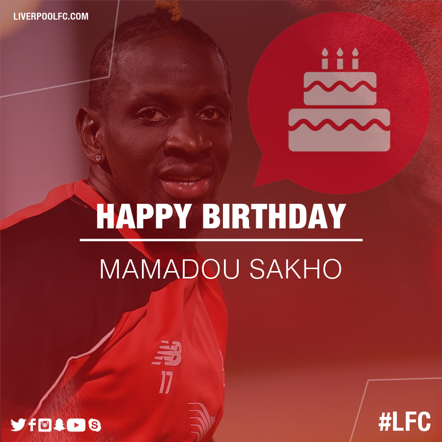 LFC's tweet photo. Happy 26th birthday, @mamadousakho3! https://t.co/Rh7zZGk9JN