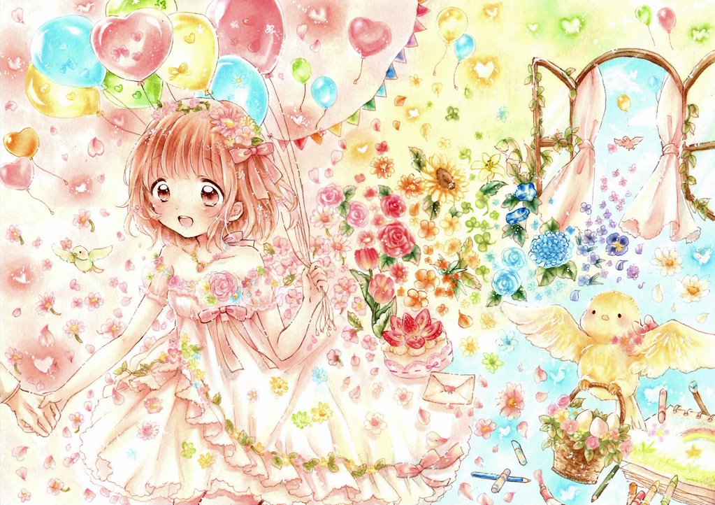 flowerribon's tweet photo. 花 #私がやってる創作をざっくり言う https://t.co/V8nFFePb6g