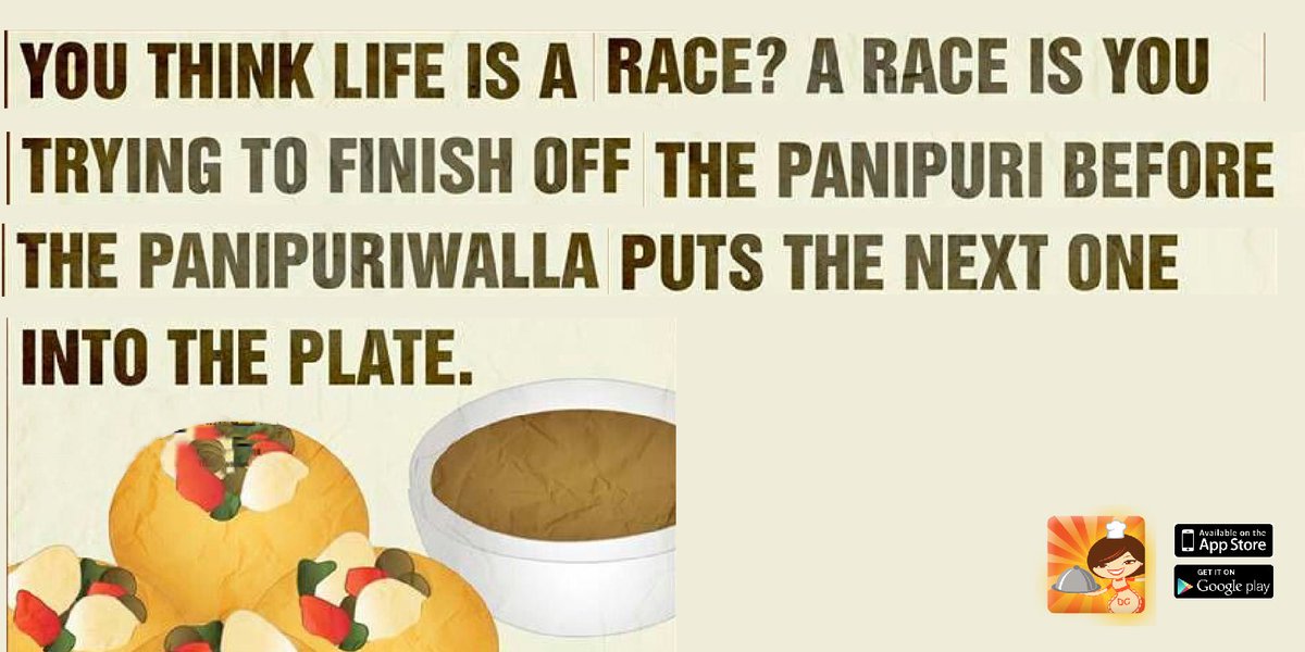 mydeliverychef's tweet photo. The race is on...#lol #panipuri #chaat #deliverychef https://t.co/yABrUZef14
