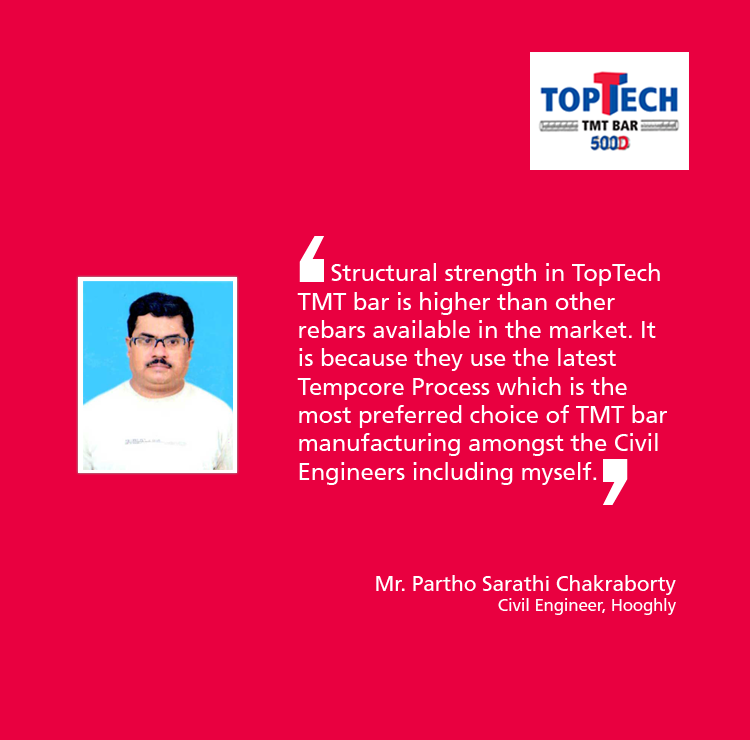 TopTechTMT's tweet photo. #Tempcore process used in manufacturing #TopTech #tmt bars makes it a preferred choice amongst the #civil #engineers https://t.co/p2PY56CTwK