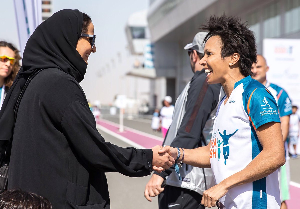 almayassahamad's tweet photo. I enjoyed watching children and adults run and walk at the annual @dohadash at Losail International Circuit. https://t.co/mhjLy1wLdz