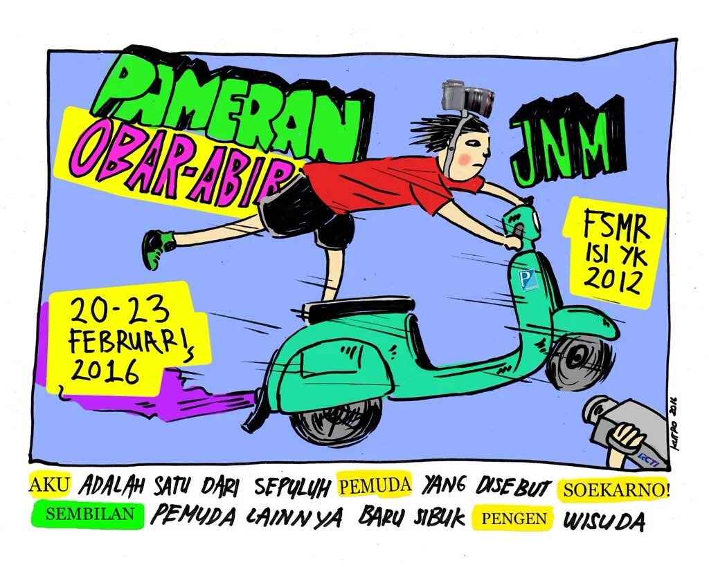 jalanbhakti's tweet photo. 20-23 Feb | Pameran Angkatan 2012 ISI Jogja, Fotografi, Televisi, Animasi. @ JNM ⚫ info @ObarAbir_ https://t.co/vSFYTFFnCe .