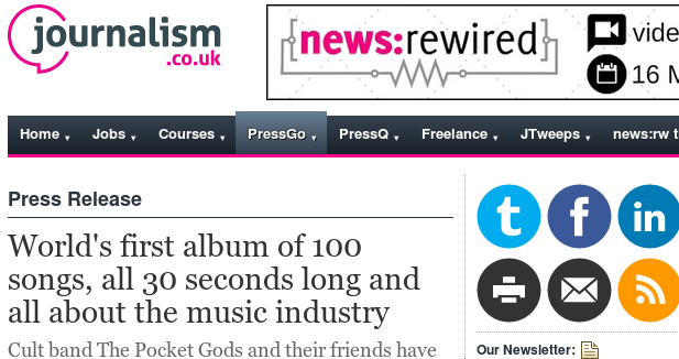 100x30's tweet photo. World's 1st album of 100 songs, all 30 secs long and all about the #MusicIndustry #100x30 https://t.co/yMYOrBplam https://t.co/cWoK5Q24UT