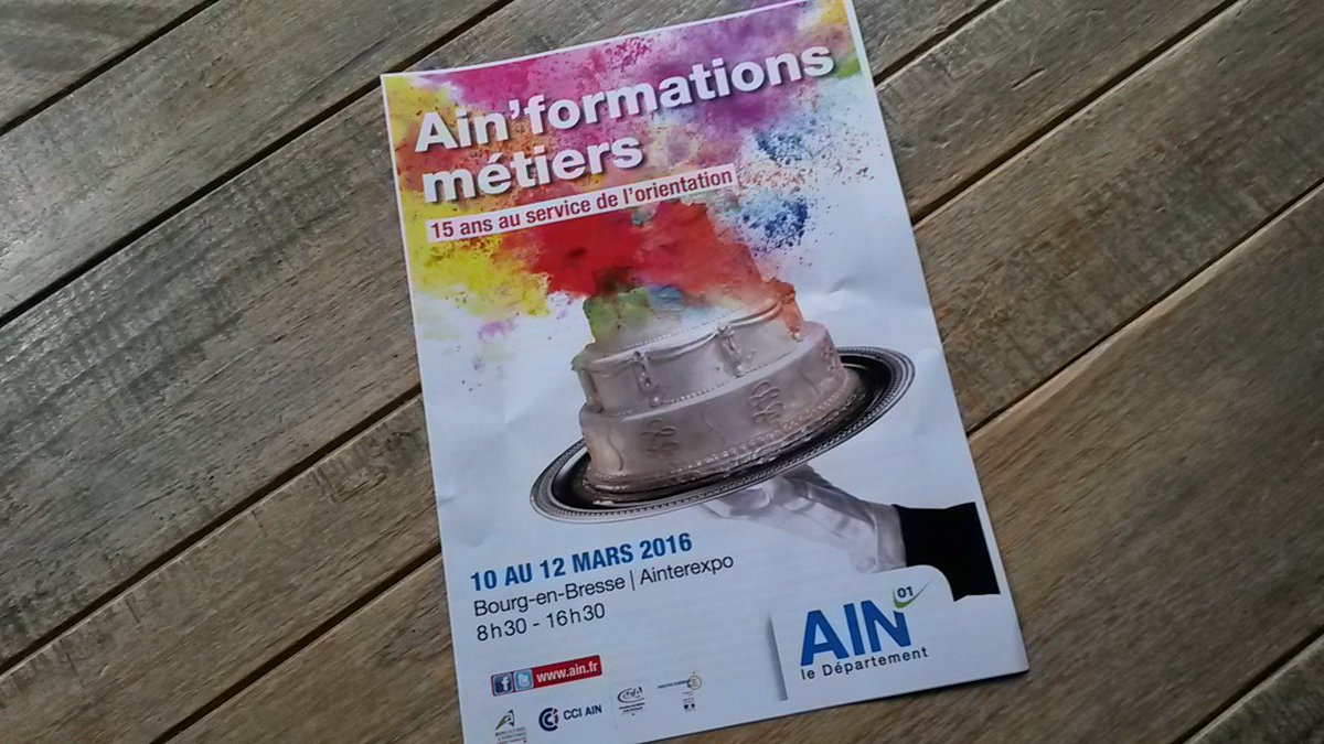 Departement_AIN's tweet image. Pour une orientation choisie, optez pour Ain'formations métiers #afm01 @Jucivaux @ALGrenaud @ChambAgri01 @CCI_Ain