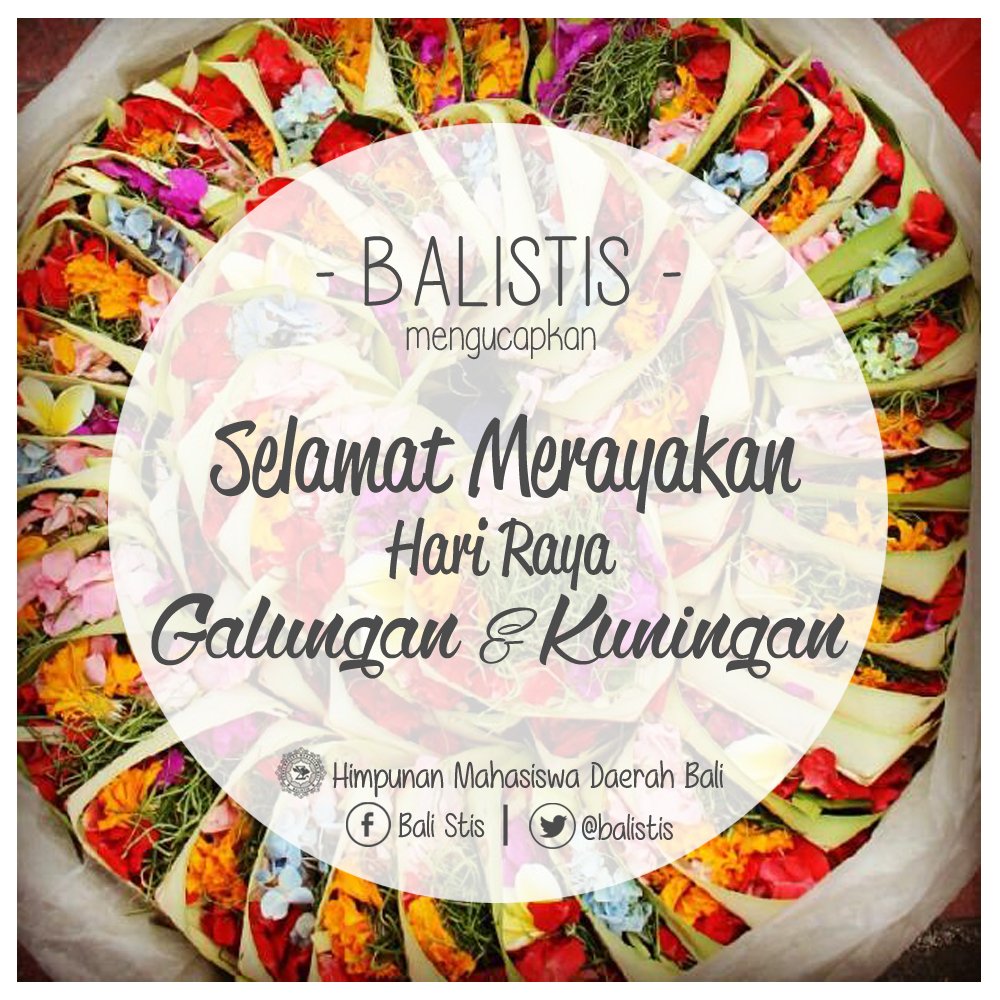 Rahajeng nyanggra rahina Galungan lan kuningan, dumogi irage sareng sami ngemolihang kerahayuan lan kerahajengan